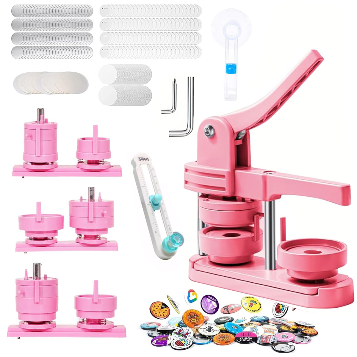 Button Badge Blank - Button Maker Machine 2.25-in + Circle