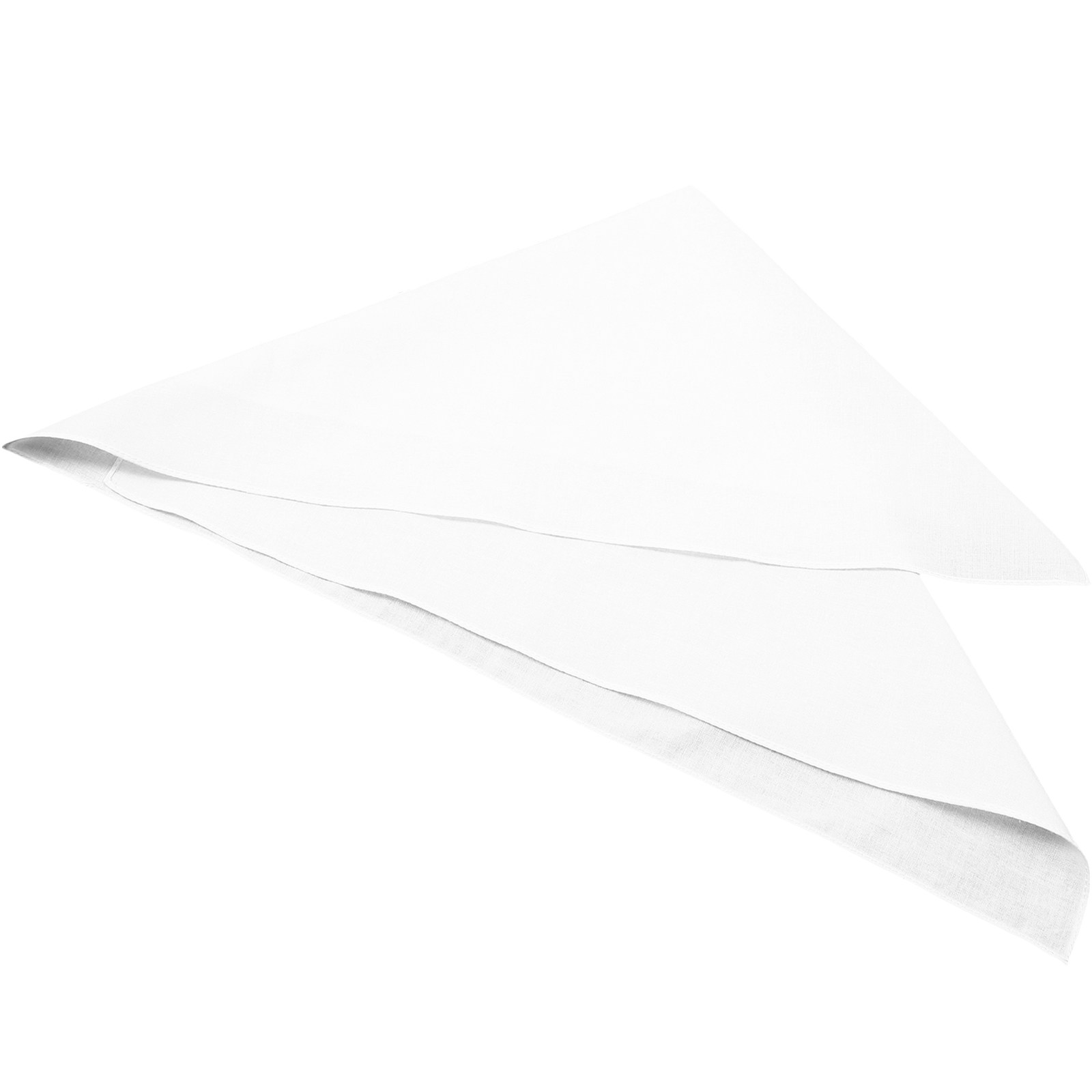 Bandana Blank White - Blank Soft Breathable Cotton Square Bandana