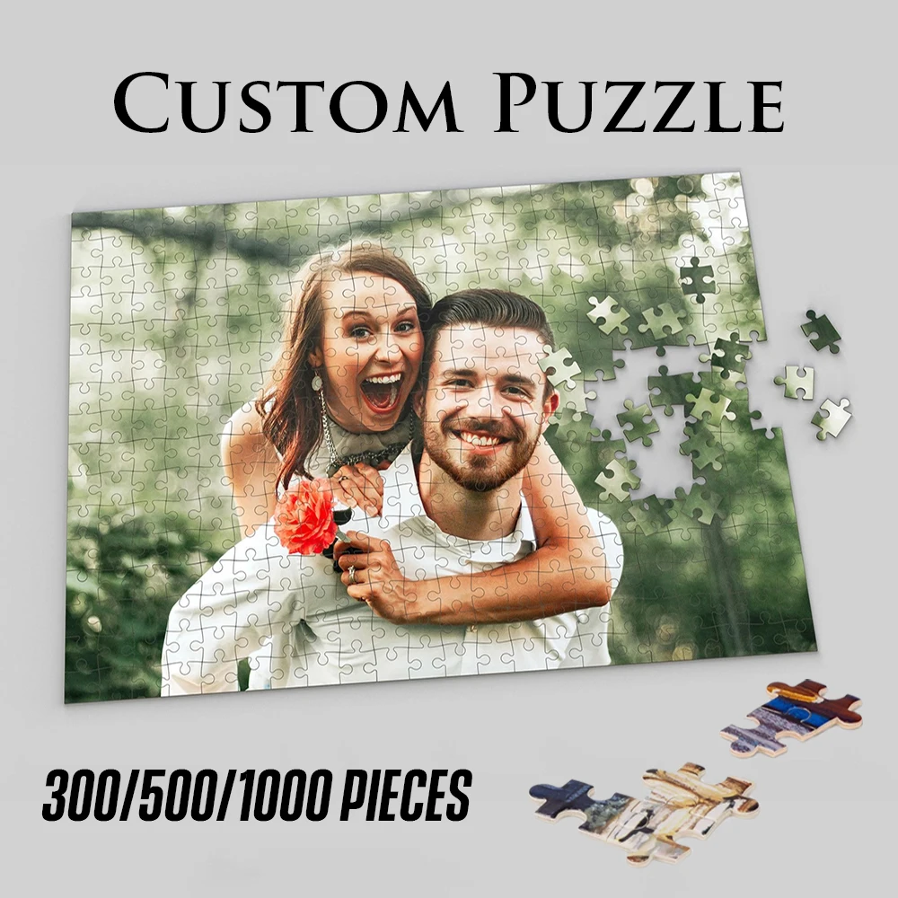 Puzzle Blank White - DIY Custom Jigsaw Puzzle Customize Your