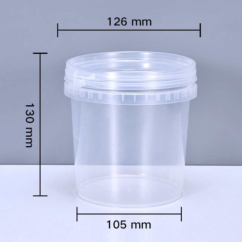 Empty 1L plastic bucket with L - Water Bottle Blank recensie en prijs