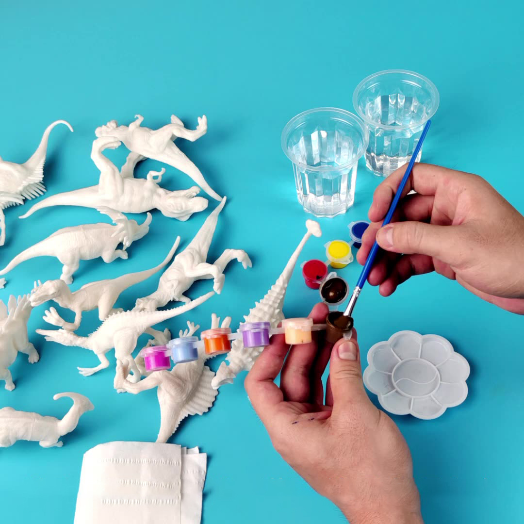 6pcs/8pcs, DIY Coloring Dinosa - Puzzle Blank White recensie en prijs