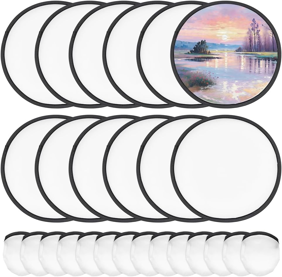20Pcs White Foldable Flying Di - Puzzle Blank White recensie en prijs