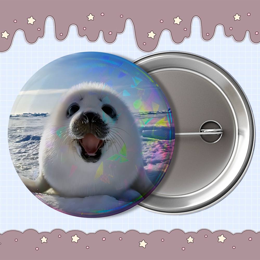 cute zoo Seal sea lion penguin - Button Badge Blank recensie en prijs