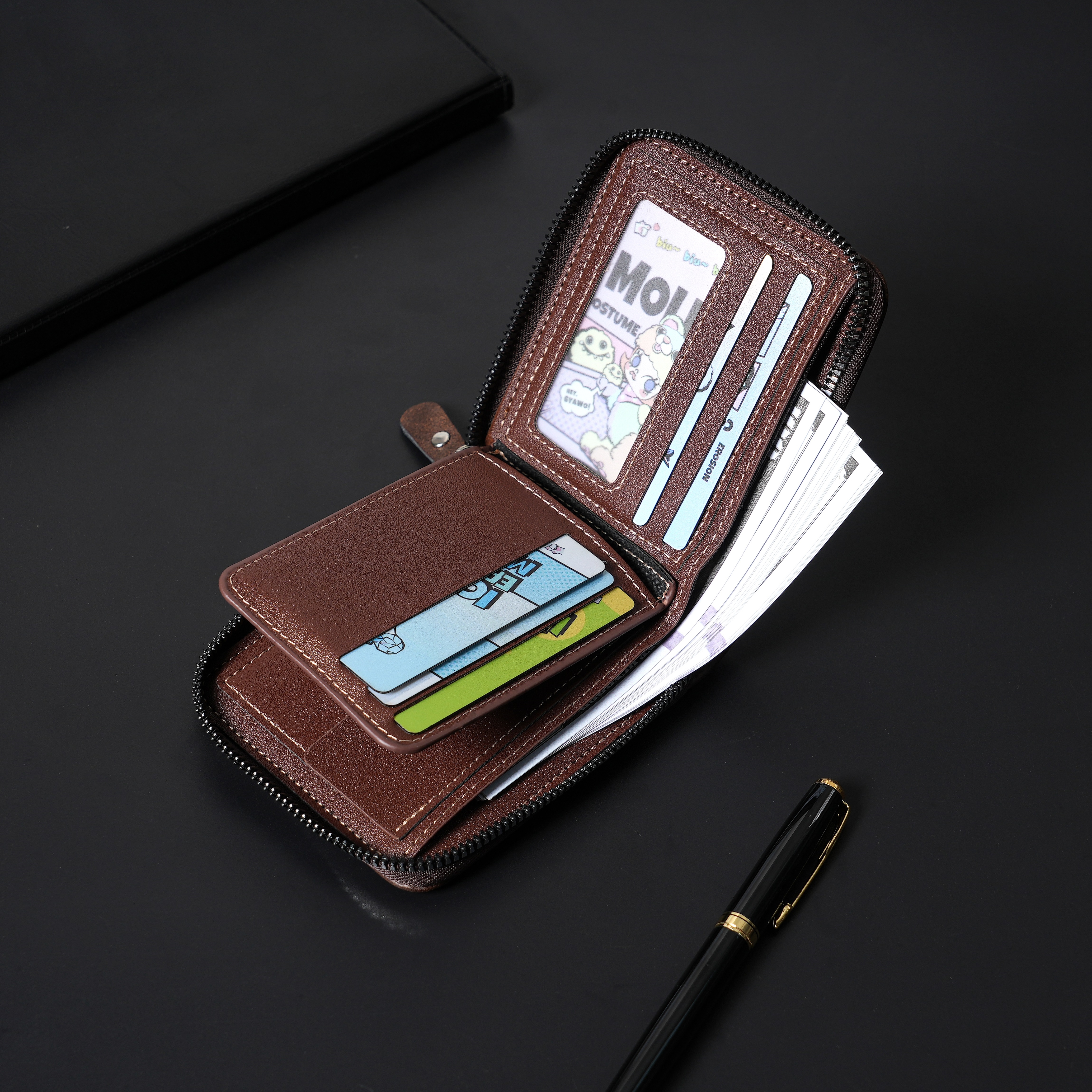 New Men's Zipper Card Holder C - Photo Acrylic Block recensie en prijs