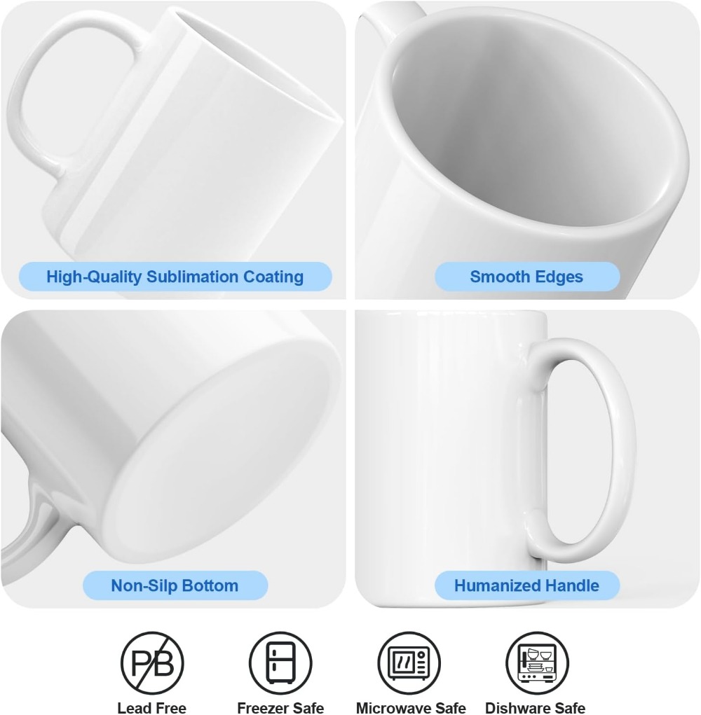 11 oz White Ceramic Sublimatio - Sublimation Mug White recensie en prijs