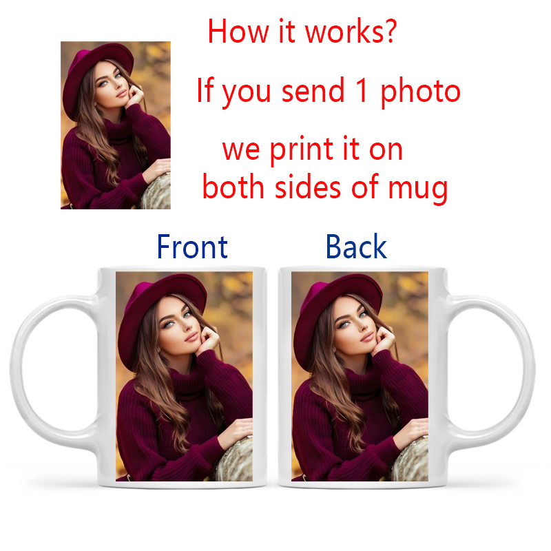 Personalized Your Photo Mug, C - Sublimation Mug White recensie en prijs