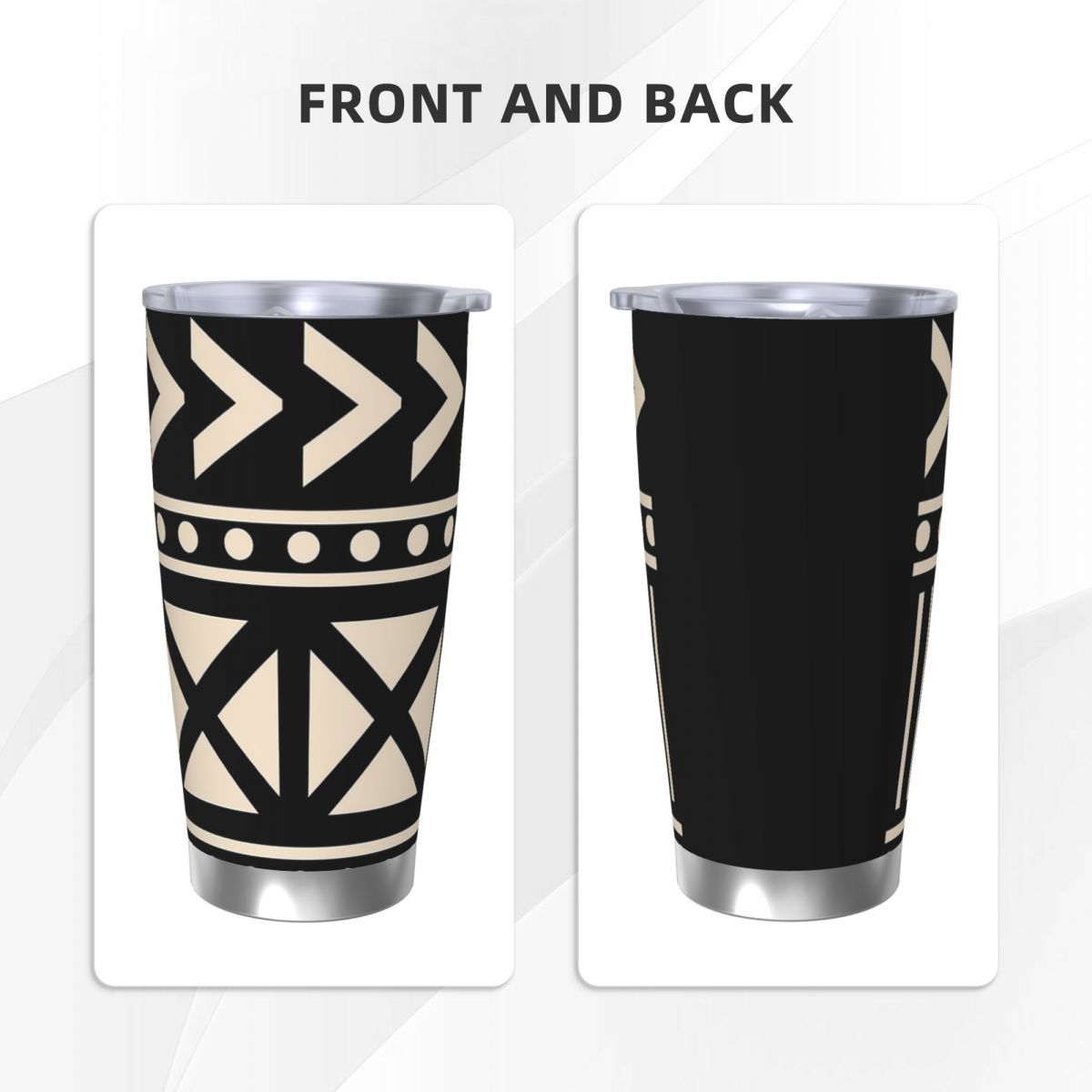 African Mud Cloth Black And Wh - Tumbler 20Oz White recensie en prijs