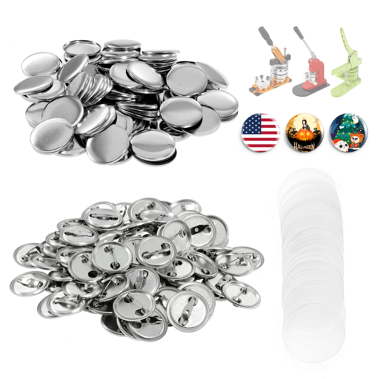 100Pcs Mini DIY Round Mirror M - Button Badge Blank recensie en prijs