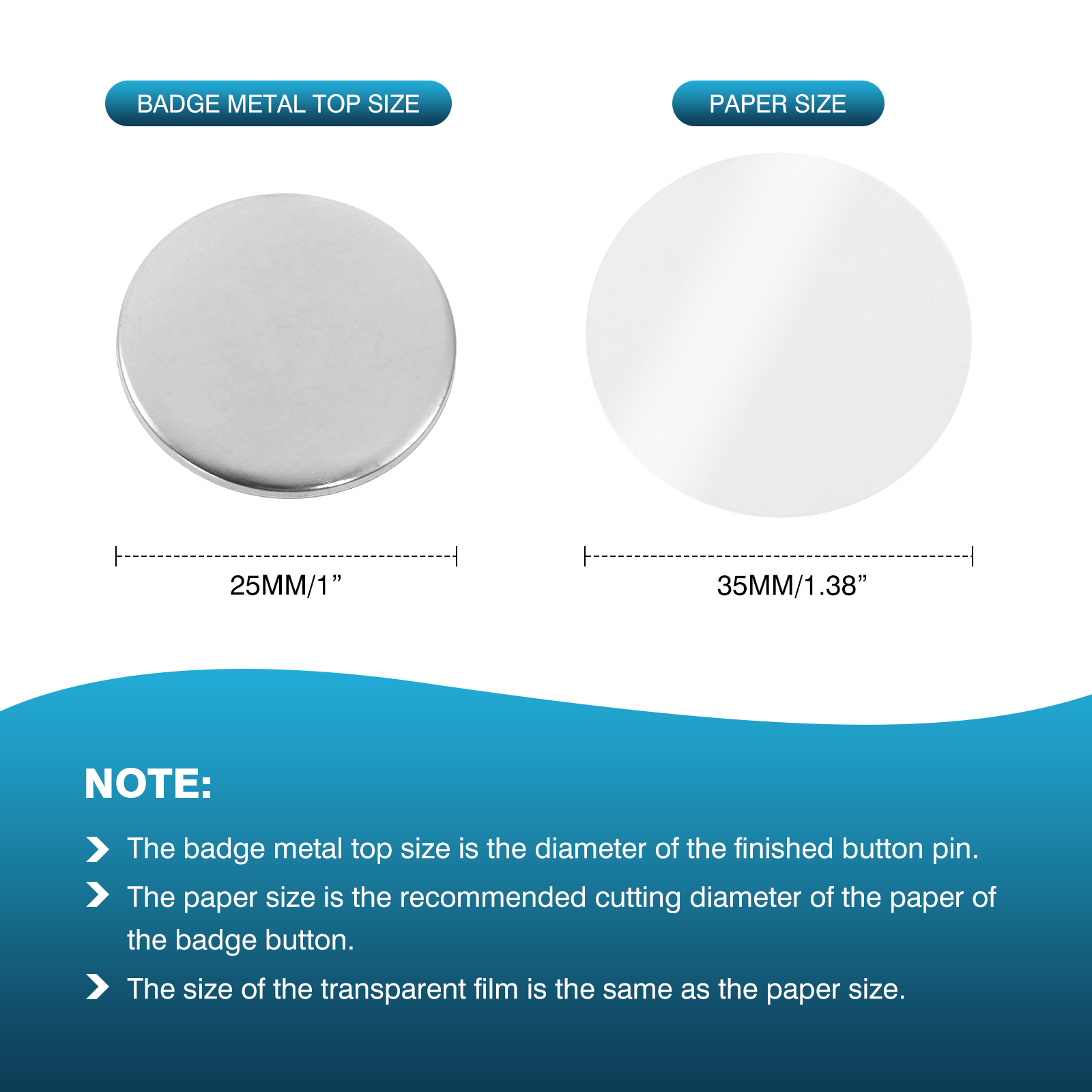 100Pcs Mini DIY Round Mirror M - Button Badge Blank recensie en prijs