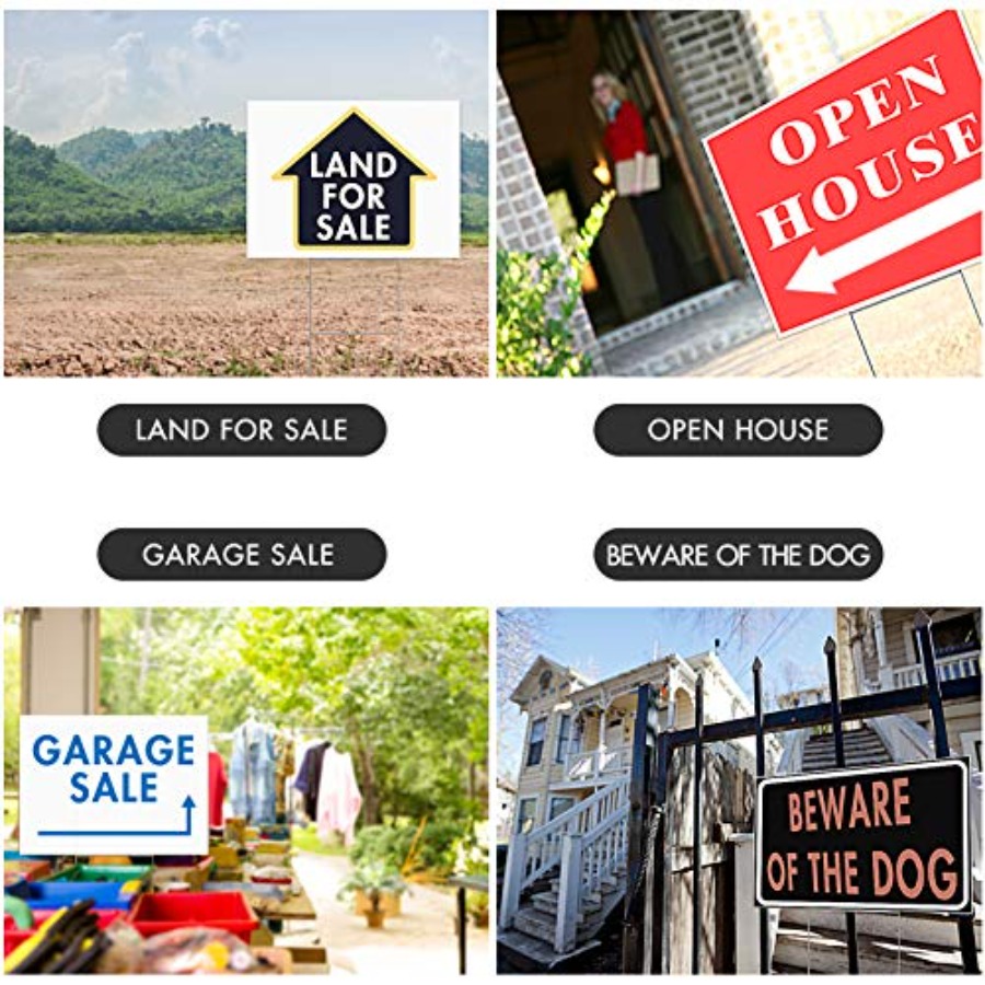 22Pcs Blank Yard Signs with St - Yard Sign Blank recensie en prijs