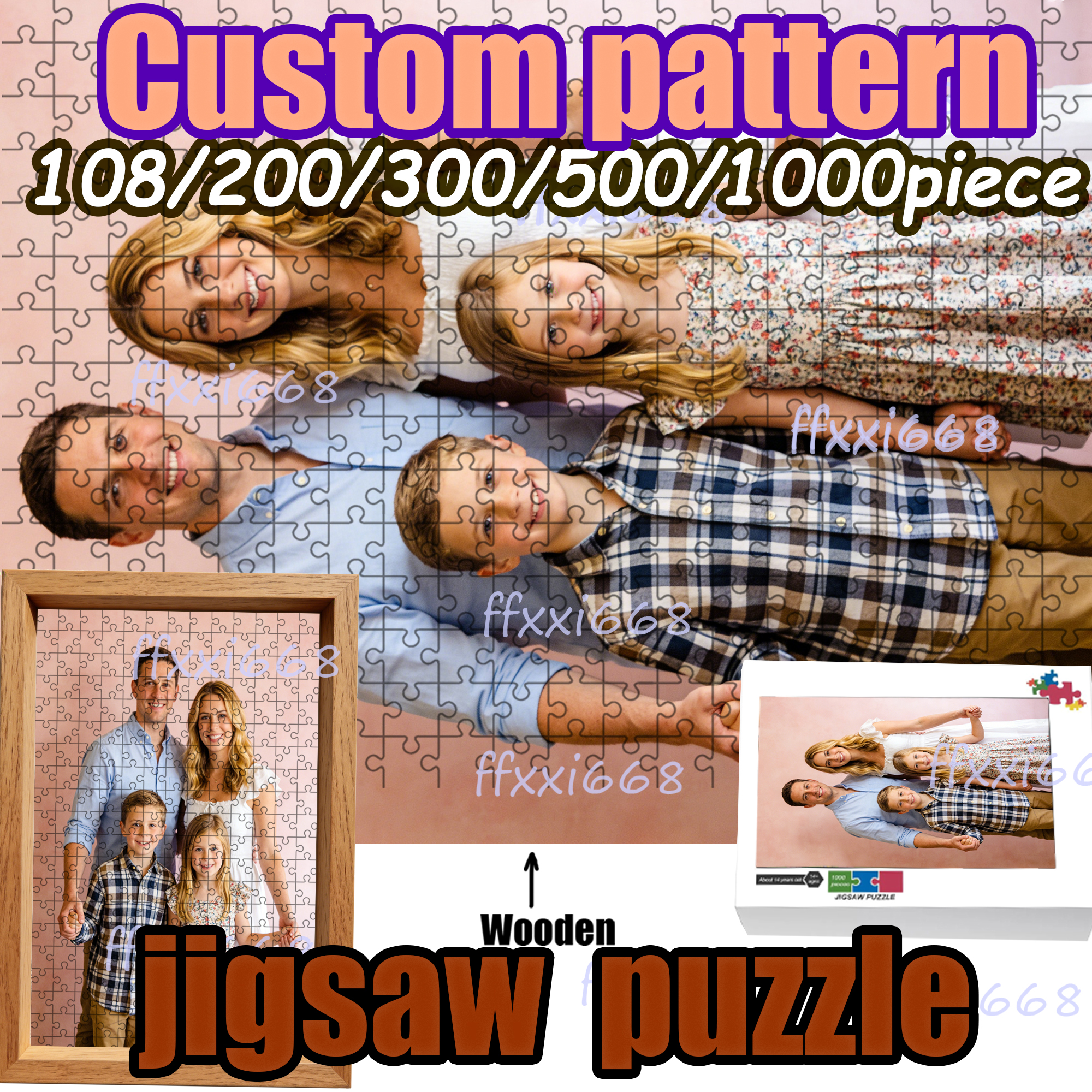 Custom 108/200/300/500/1000pie - Puzzle Blank White recensie en prijs
