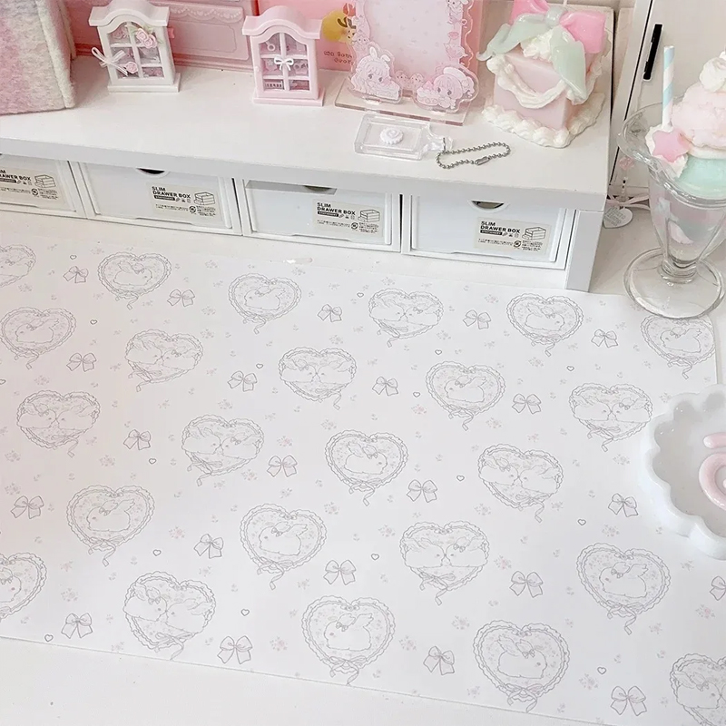 Kawaii Pink Rabbit PU Leather  - Mouse Pad Blank Sublimation recensie en prijs