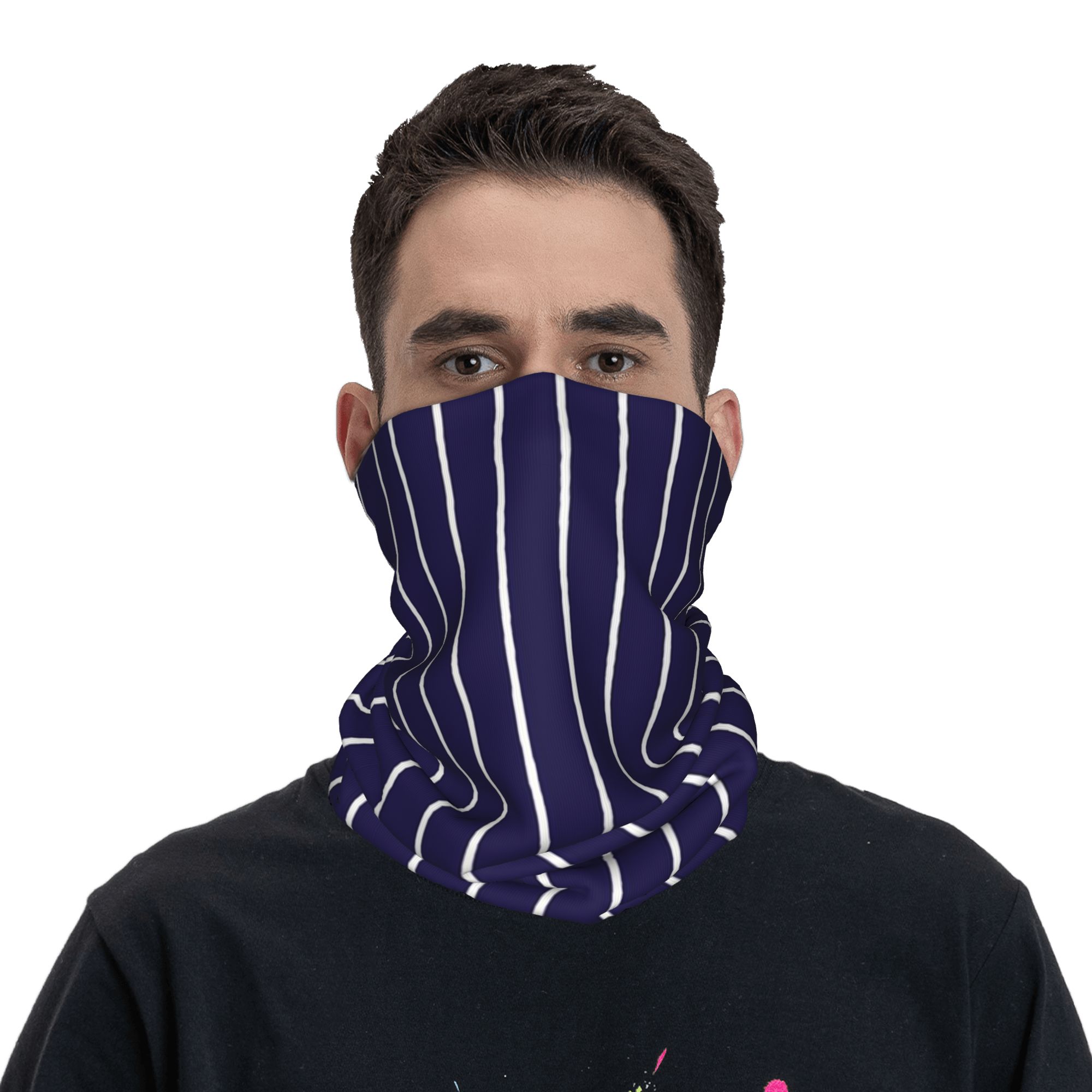 Navy Blue and White stripes Pi - Bandana Blank White recensie en prijs