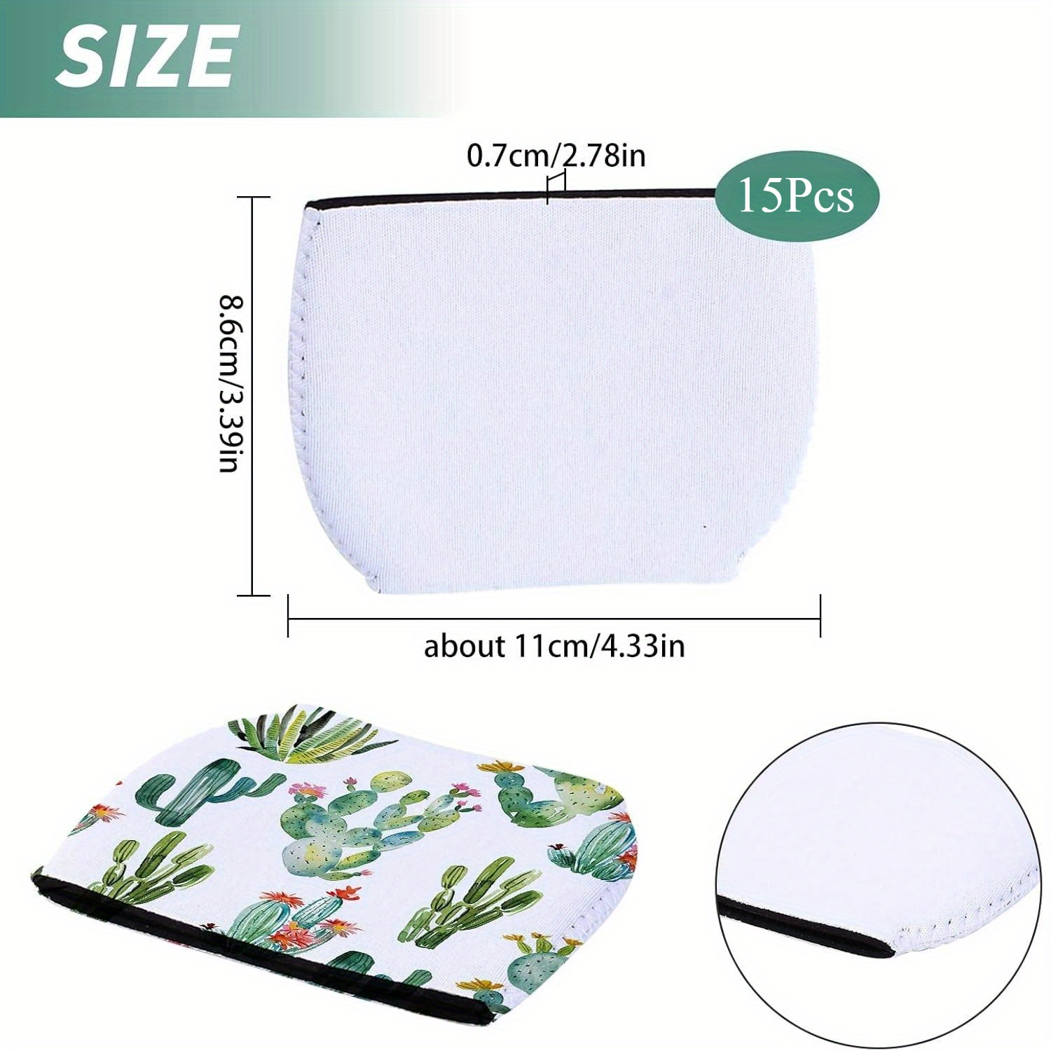 15 PCS Neoprene Wine Glass Sle - Puzzle Blank White recensie en prijs