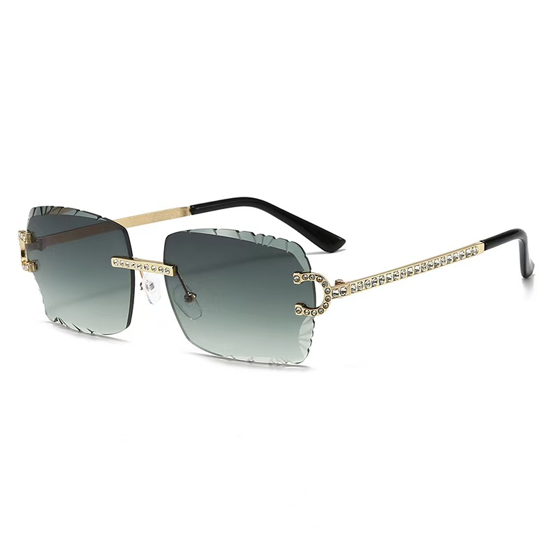 Fashion Rimless Square Sunglas - Metal Photo Panel recensie en prijs