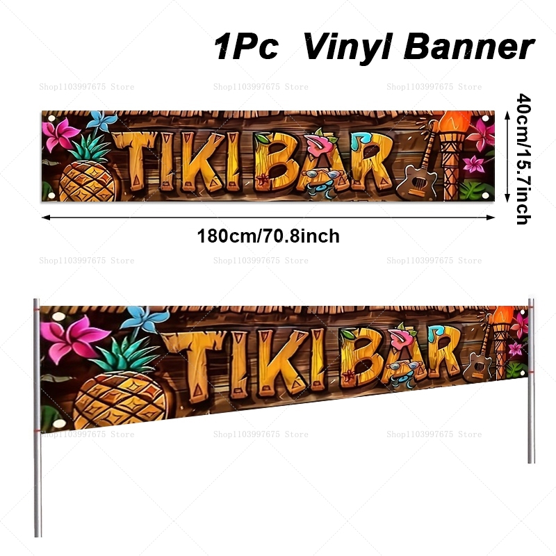 Tiki Bar Banner Tropical Hawai - Yard Sign Blank recensie en prijs