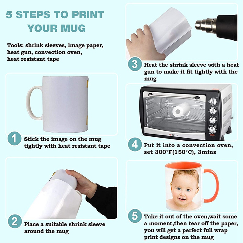 8X12 Inch Sublimation Shrink W - Sublimation Mug White recensie en prijs