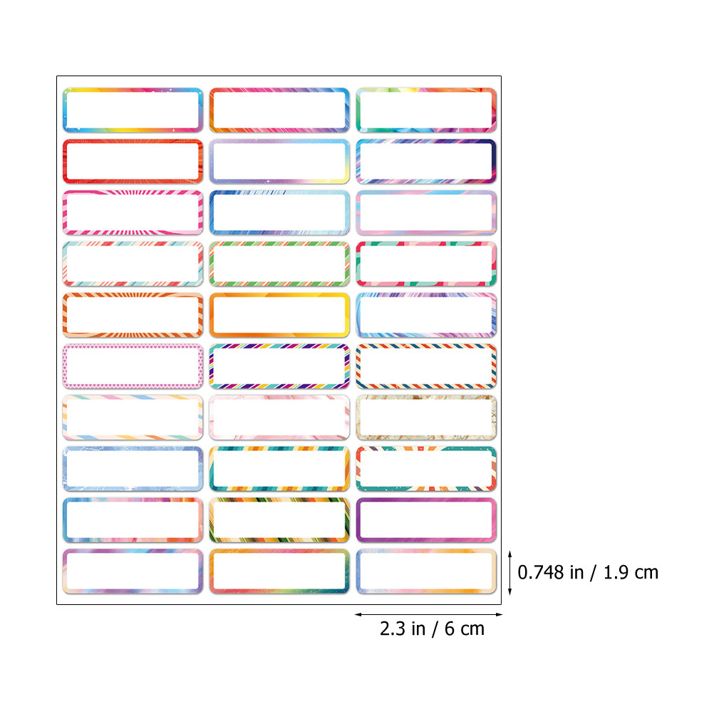 10 Sheets Writable Name Tag St - Water Bottle Blank recensie en prijs