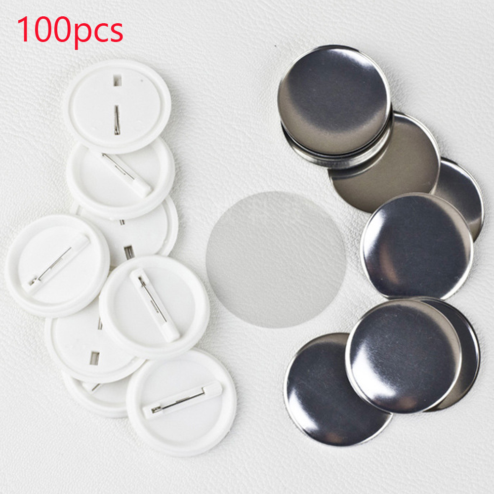 100Pcs/set Plastic Blank Badge - Button Badge Blank recensie en prijs