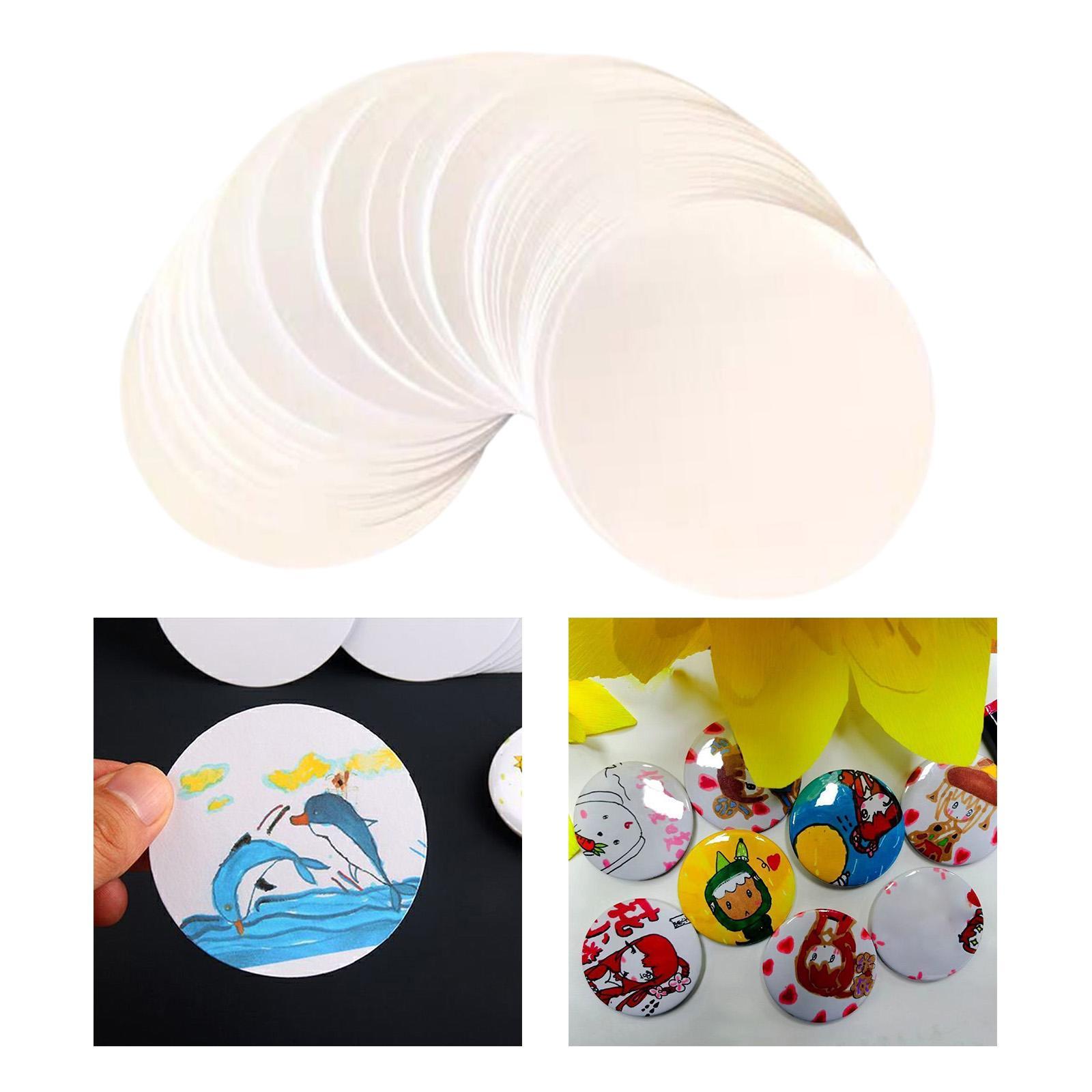 100Pcs Button Badges Blank Pap - Button Badge Blank recensie en prijs